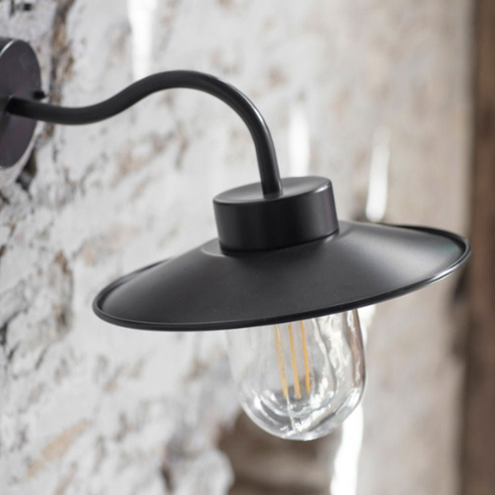 Swan Neck Light in Carbon - Steel - Duck Barn Interiors