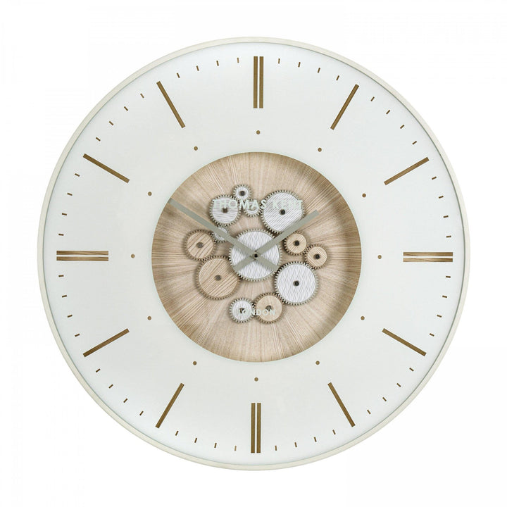 Thomas Kent Clocksmith Grand Cog Wall Clock - Ivory (74cm/30")5 - Duck Barn Interiors