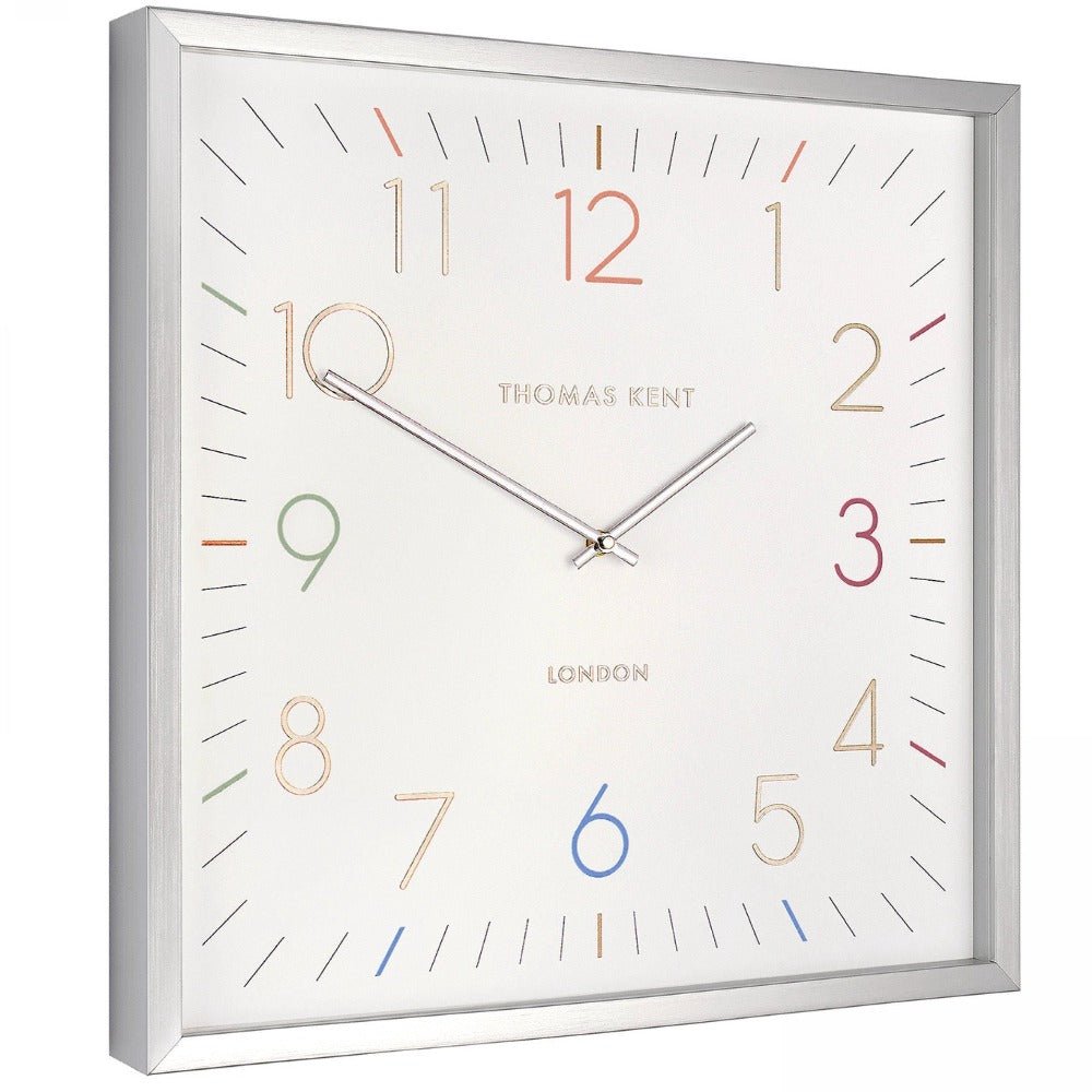 Thomas Kent Editor Square Wall Clock (50cm/20") - Duck Barn Interiors