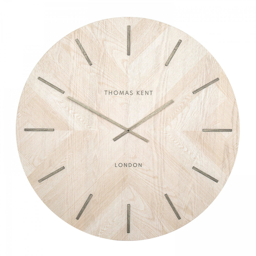 Thomas Kent Herringbone Wharf Wall Clock (76cm/30") - Duck Barn Interiors