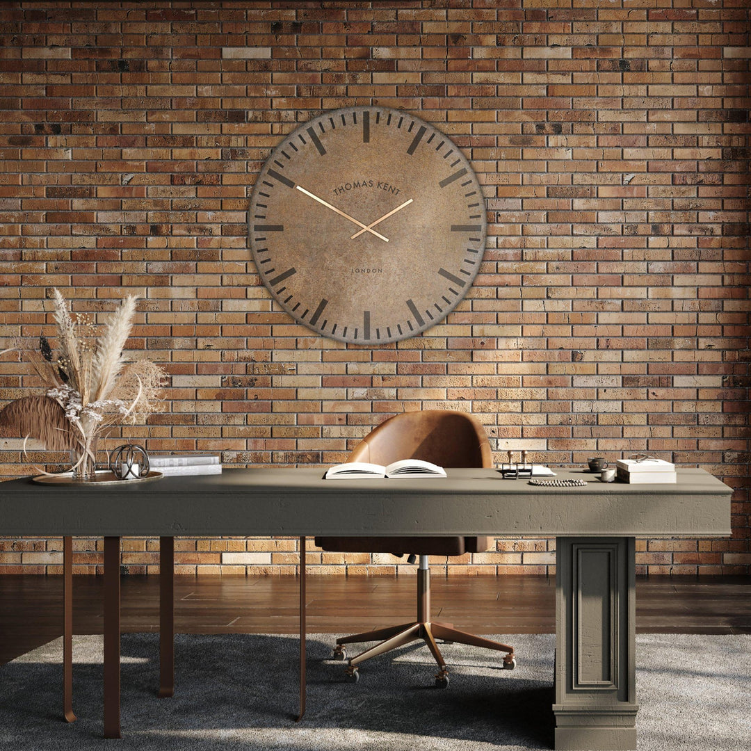 Thomas Kent Limehouse Grand Clock - Brick (90cm/36") - Duck Barn Interiors