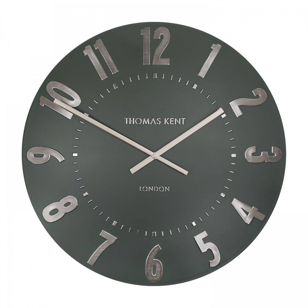 Thomas Kent Mulberry Wall Clock - Olive Green (50cm/20")1 - Duck Barn Interiors