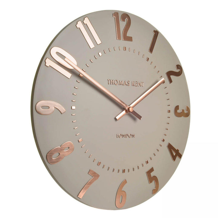 Thomas Kent Mulberry Wall Clock - Rose Gold (30cm/12")3 - Duck Barn Interiors