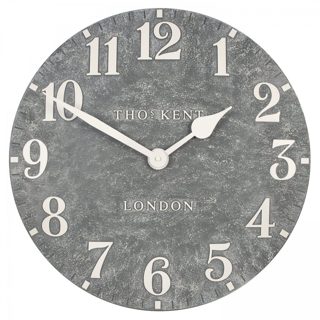 Thomas Kent Outdoor Arabic Wall Clock (50cm/20") - Cement Grey2 - Duck Barn Interiors