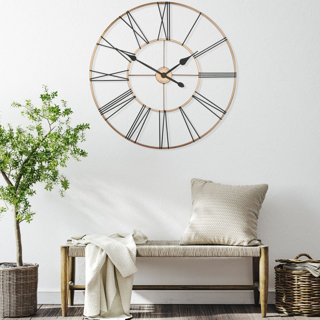 Thomas Kent Summer House Outdoor Wall Clock - Copper (81cm/32")3 - Duck Barn Interiors