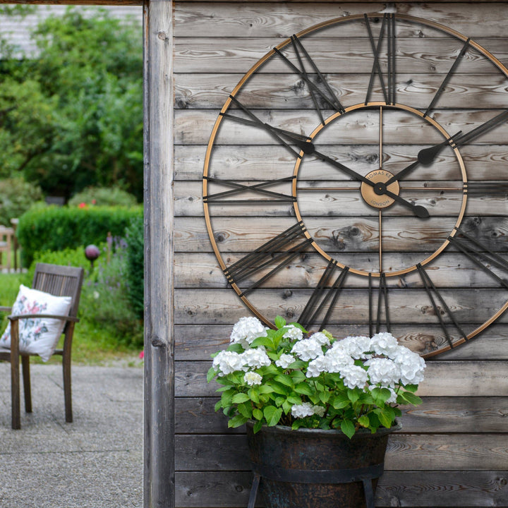 Thomas Kent Summer House Outdoor Wall Clock - Copper (81cm/32")1 - Duck Barn Interiors