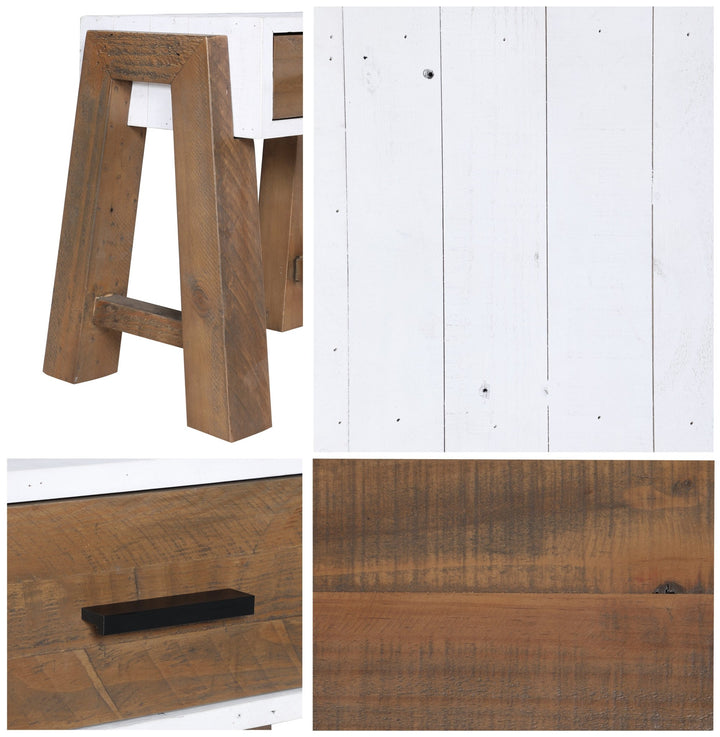 Trinity Reclaimed Wood Console Table Open4 - Duck Barn Interiors