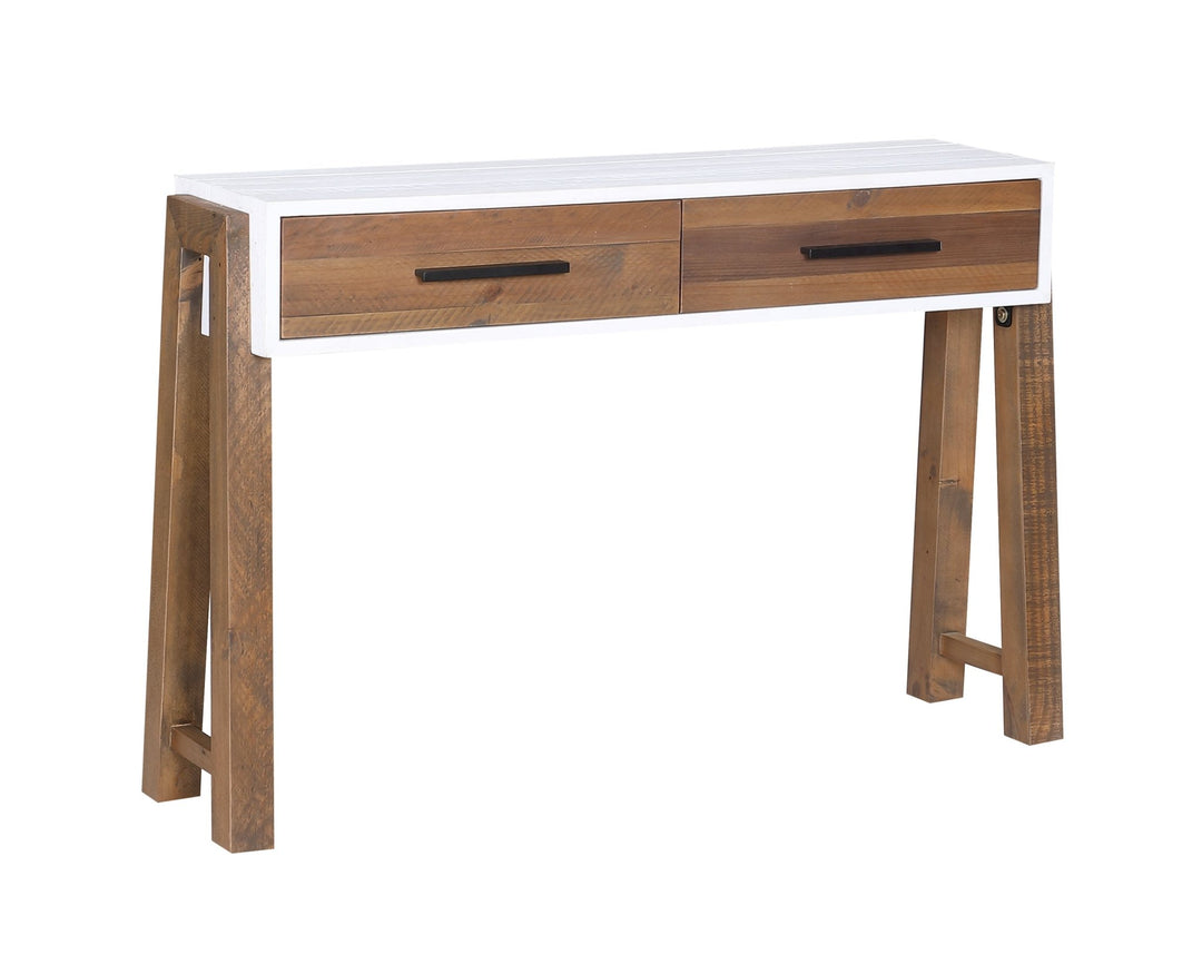 Trinity Reclaimed Wood Console Table Open2 - Duck Barn Interiors