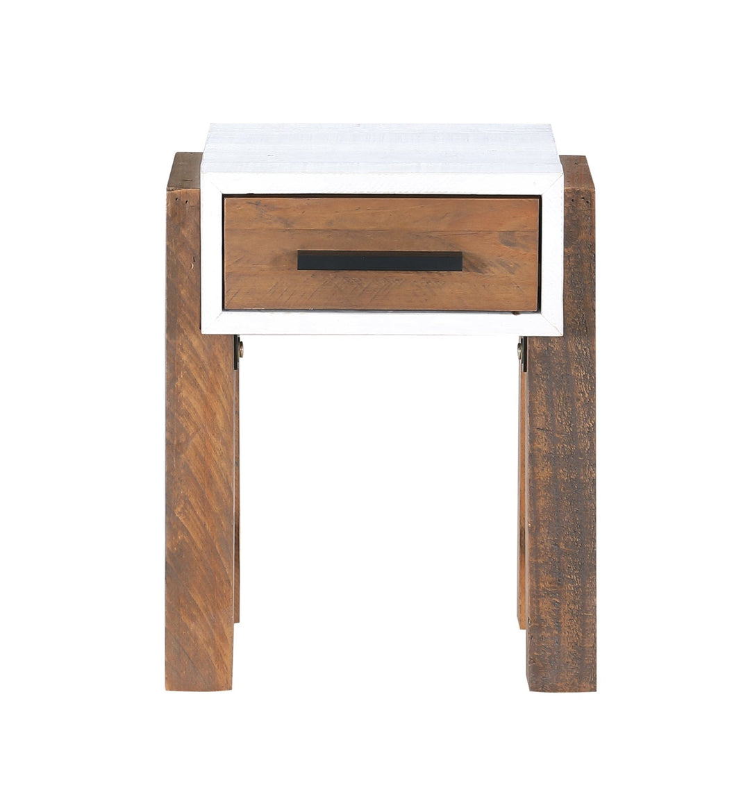 Trinity Reclaimed Wood Side Table With One Drawer3 - Duck Barn Interiors