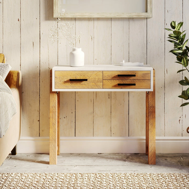 Trinity Reclaimed Wood Small Console Table1 - Duck Barn Interiors