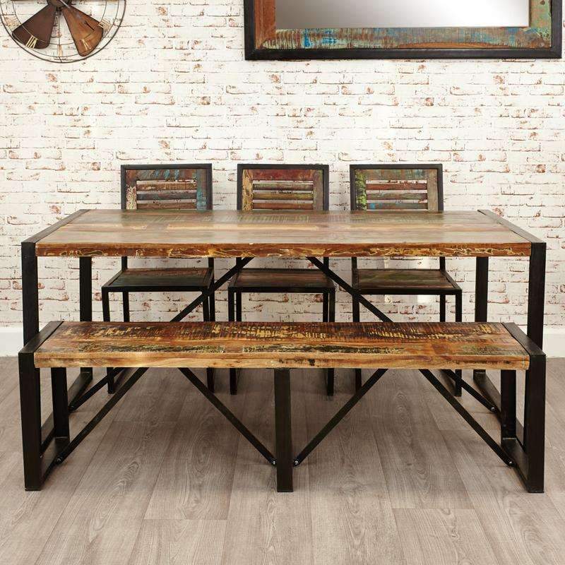 Urban Chic Large Dining Bench4 - Duck Barn Interiors