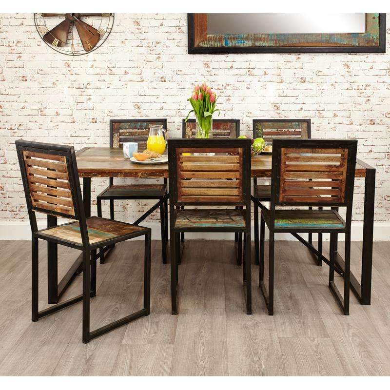 Urban Chic Large Dining Table with 6 Chairs - Duck Barn Interiors