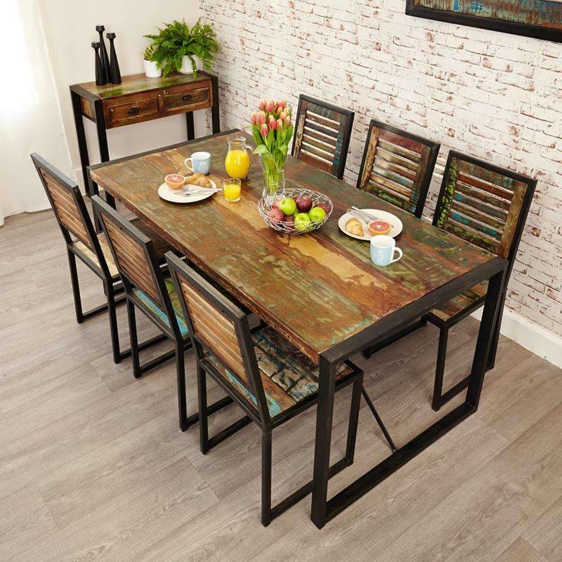 Urban Chic Large Dining Table with 6 Chairs - Duck Barn Interiors