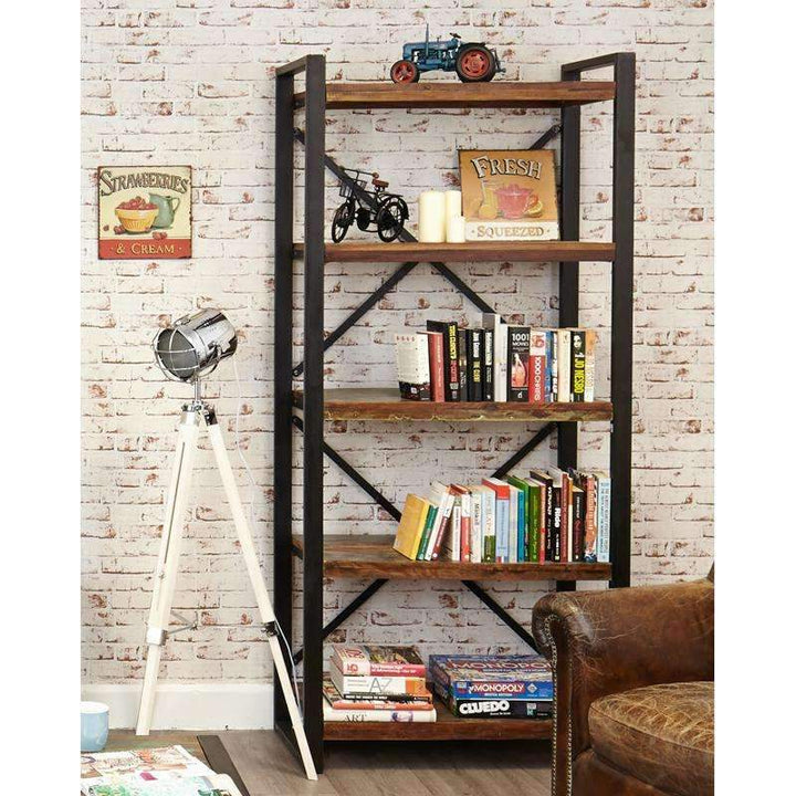 Urban Chic Large Open Bookcase - Duck Barn Interiors