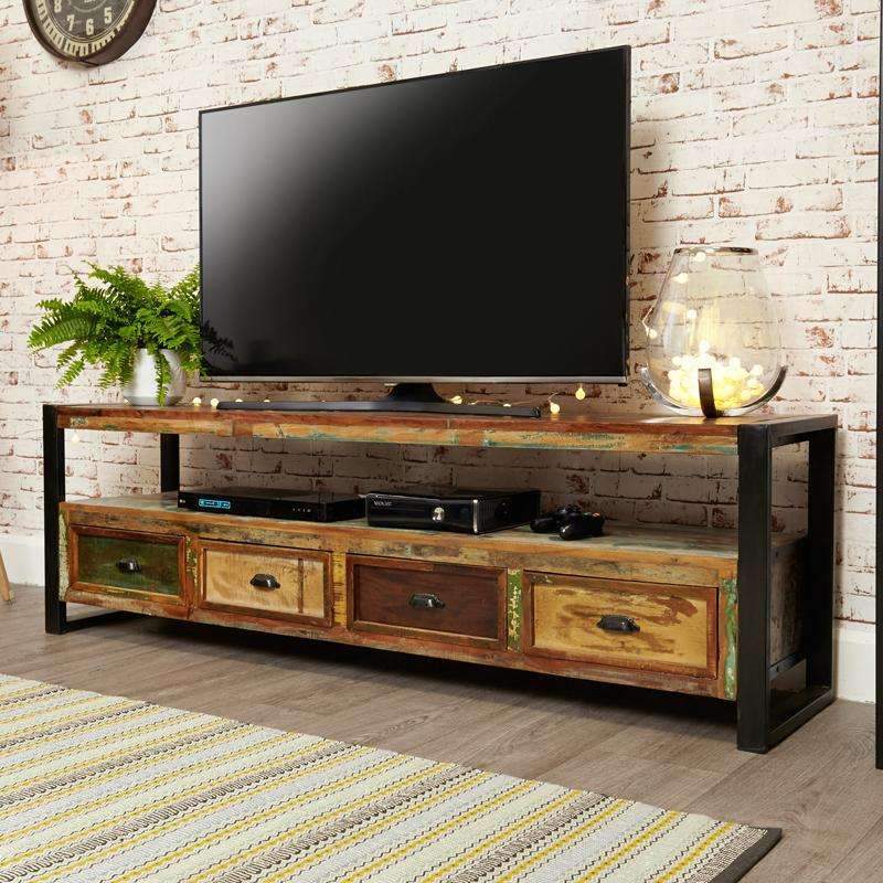 Urban Chic Open Widescreen Television Cabinet - Duck Barn Interiors