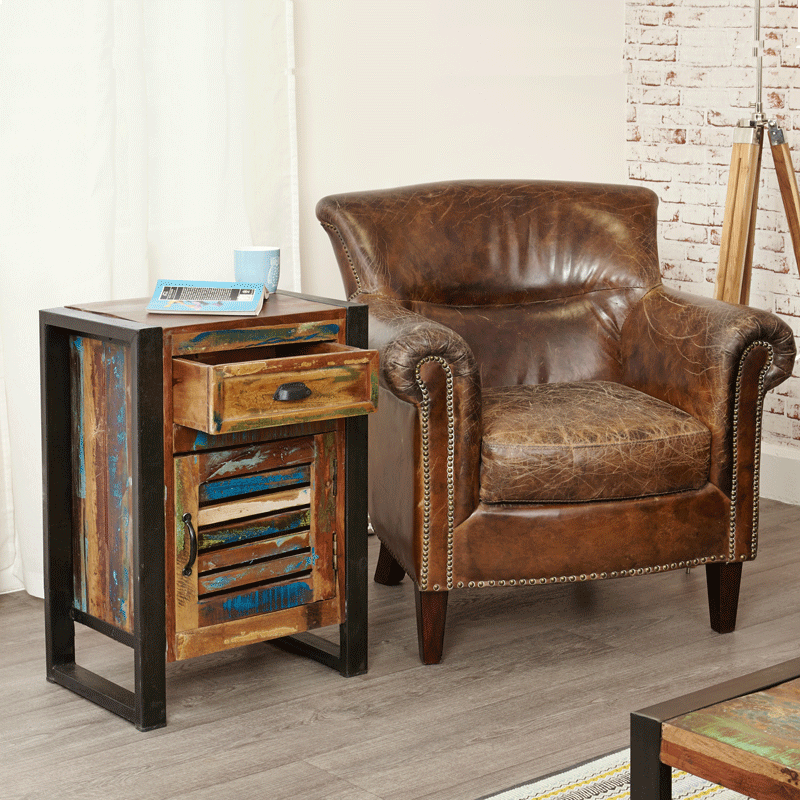 Urban Chic Side Table Cupboard3 - Duck Barn Interiors