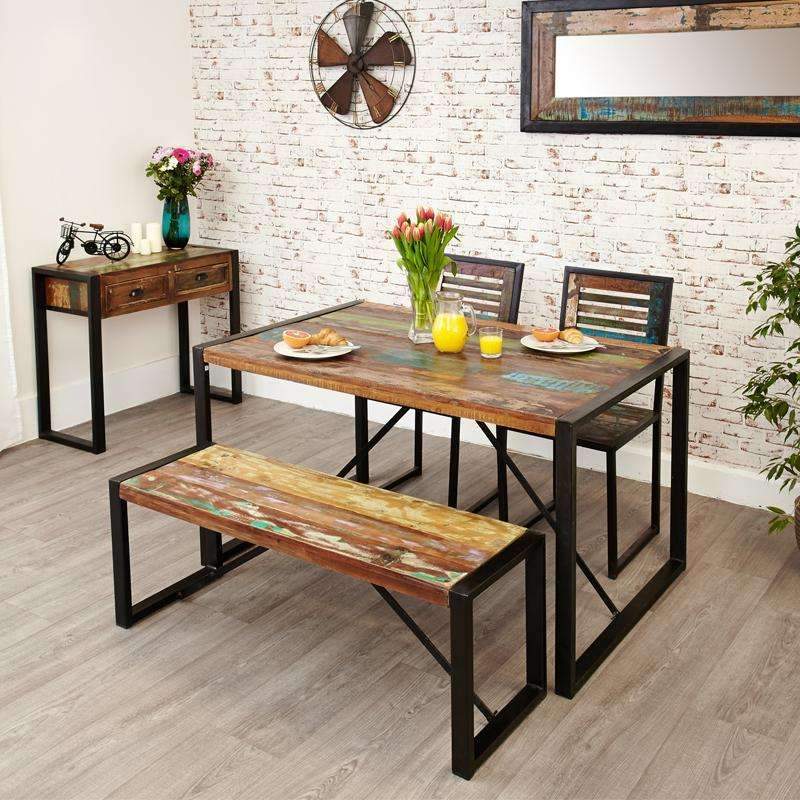 Urban Chic Small Dining Bench2 - Duck Barn Interiors