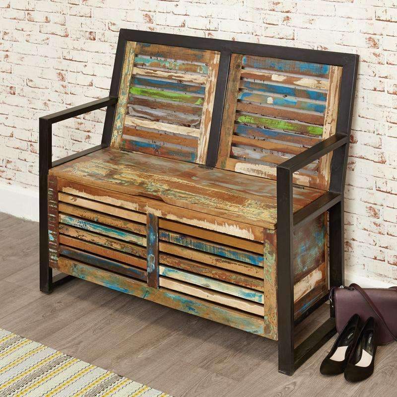 Urban Chic Storage Monks Bench3 - Duck Barn Interiors