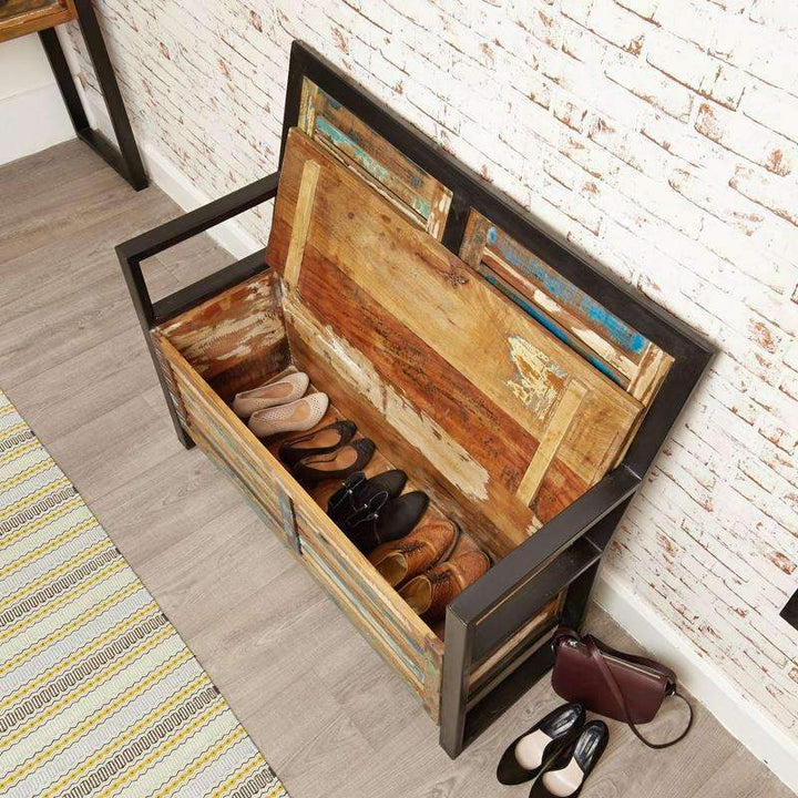 Urban Chic Storage Monks Bench4 - Duck Barn Interiors