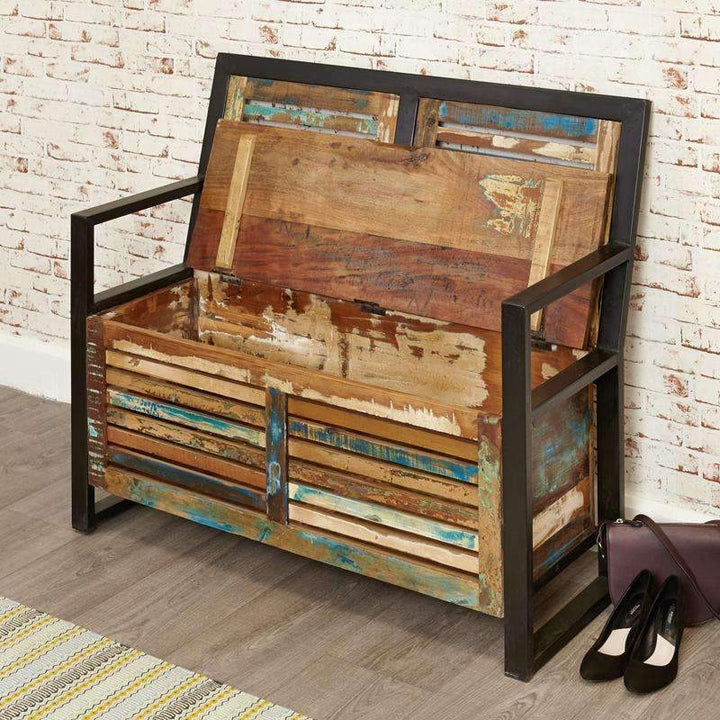 Urban Chic Storage Monks Bench1 - Duck Barn Interiors