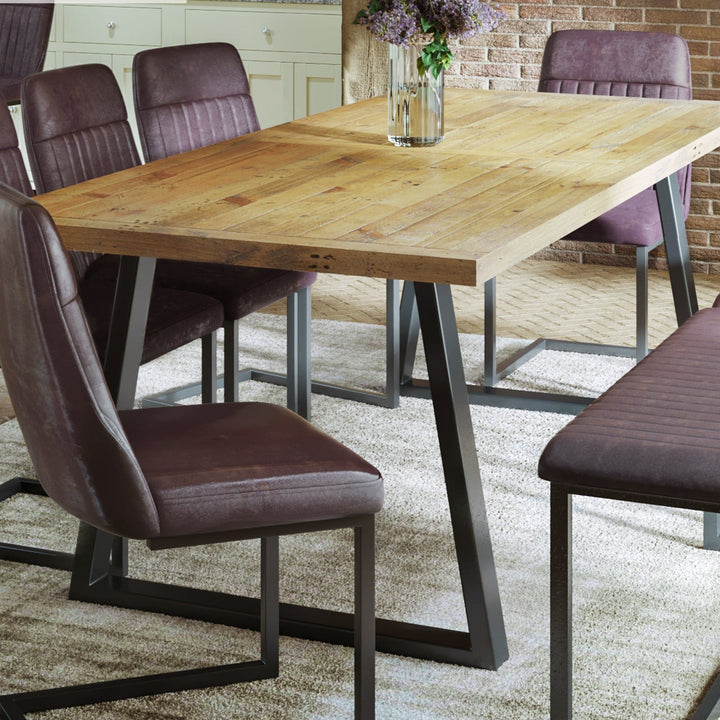 Urban Elegance - Reclaimed Wooden Dining Table - Seats 6 - 10 people1 - Duck Barn Interiors