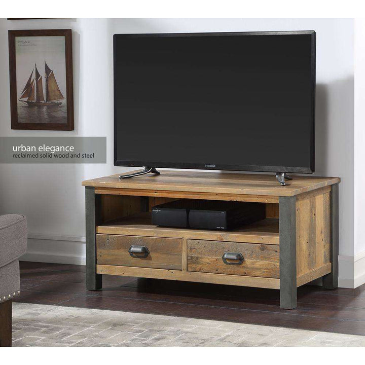 Urban Elegance - Reclaimed Widescreen TV Cabinet1 - Duck Barn Interiors