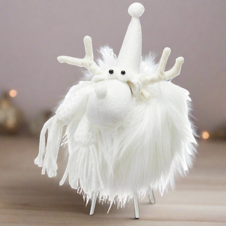 White Fluffy Reindeer4 - Duck Barn Interiors