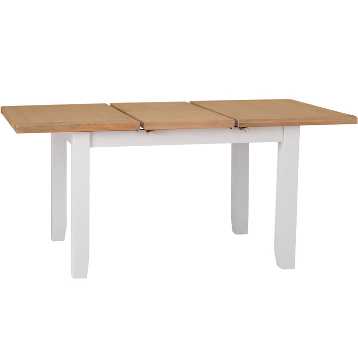 Windsor White 1.2m Butterfly Extending Dining Table8 - Duck Barn Interiors