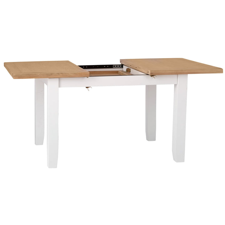 Windsor White 1.2m Butterfly Extending Dining Table6 - Duck Barn Interiors