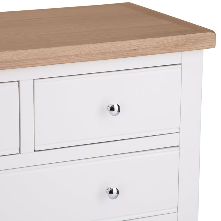 Windsor White 2 Over 3 Chest of Drawers - Duck Barn Interiors