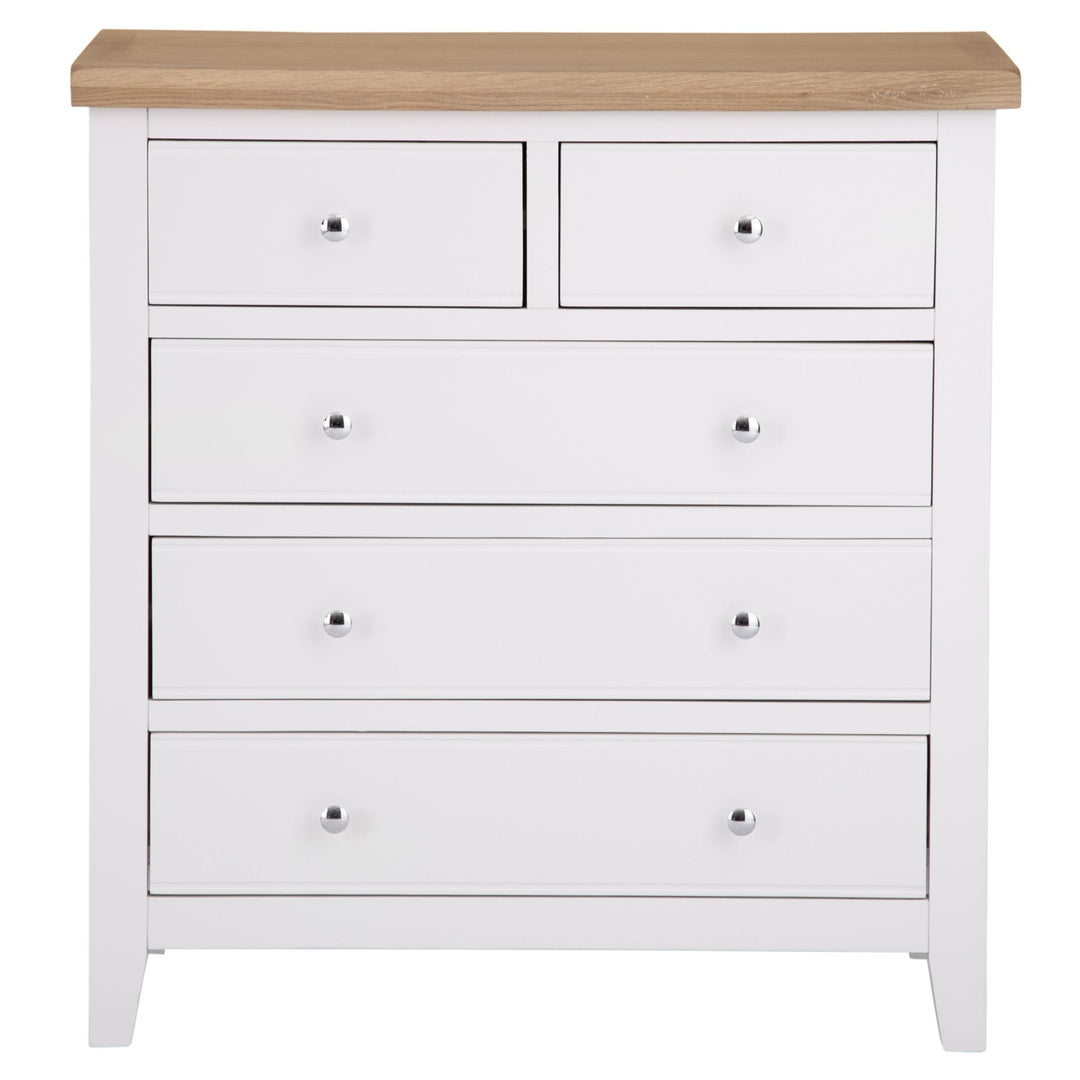 Windsor White 2 Over 3 Chest of Drawers - Duck Barn Interiors