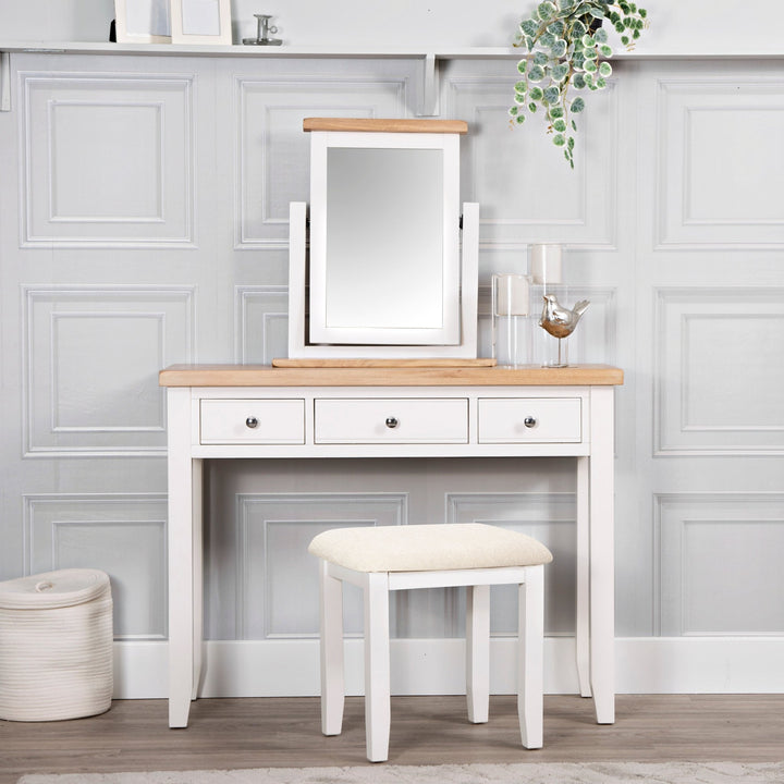 Windsor White Dressing Table1 - Duck Barn Interiors