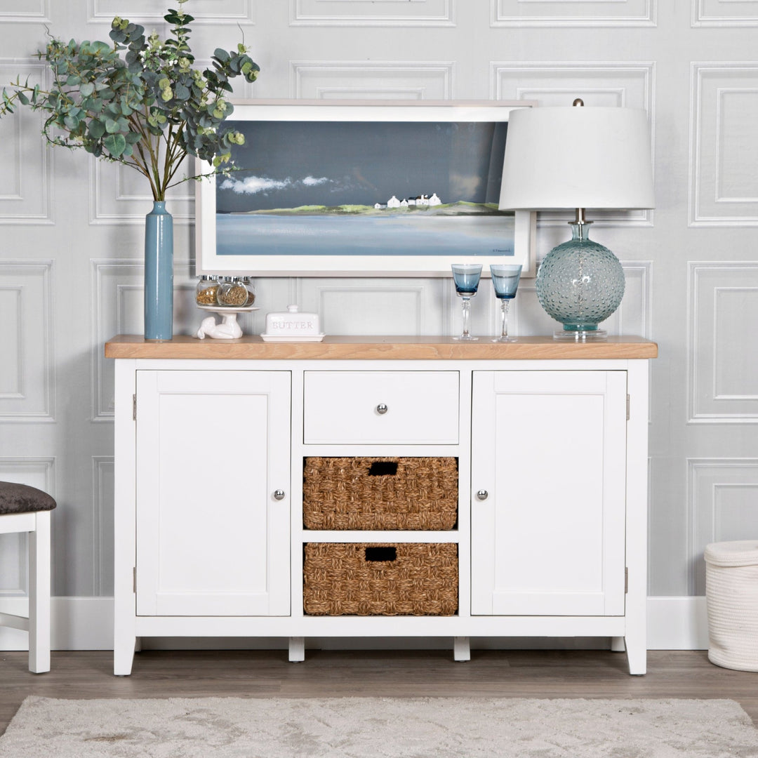 Windsor White Large Sideboard1 - Duck Barn Interiors