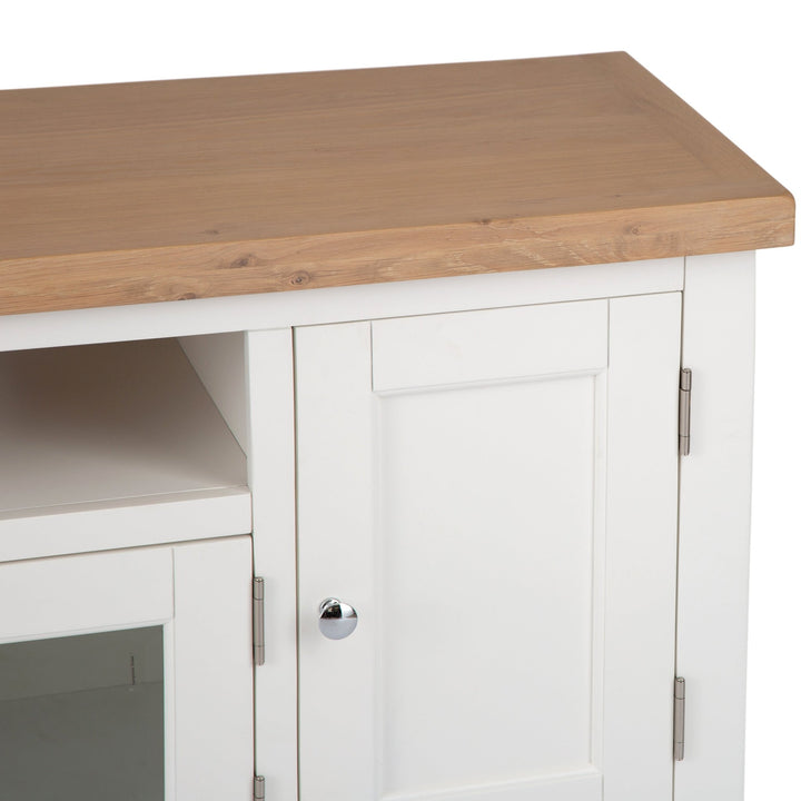 Windsor White Large TV Stand6 - Duck Barn Interiors