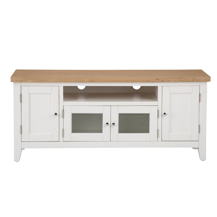 Windsor White Large TV Stand7 - Duck Barn Interiors