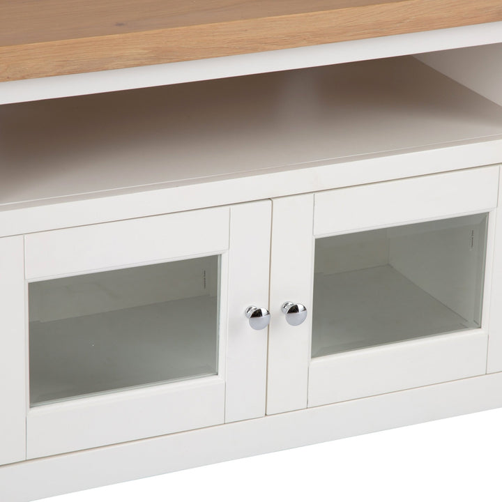 Windsor White Large TV Stand8 - Duck Barn Interiors