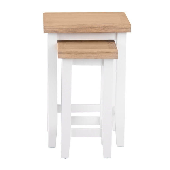 Windsor White Nest of 2 Tables4 - Duck Barn Interiors