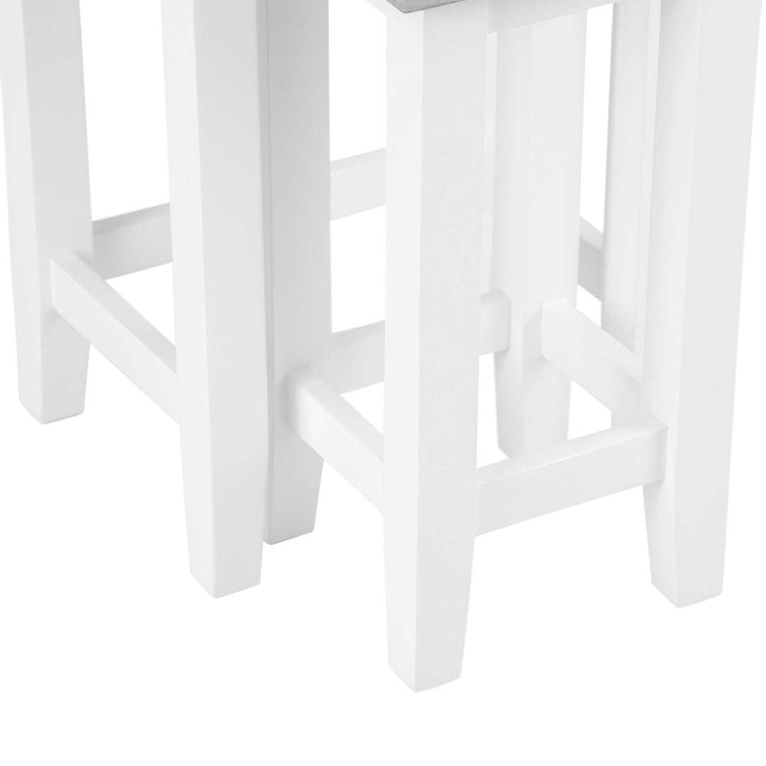 Windsor White Nest of 2 Tables5 - Duck Barn Interiors