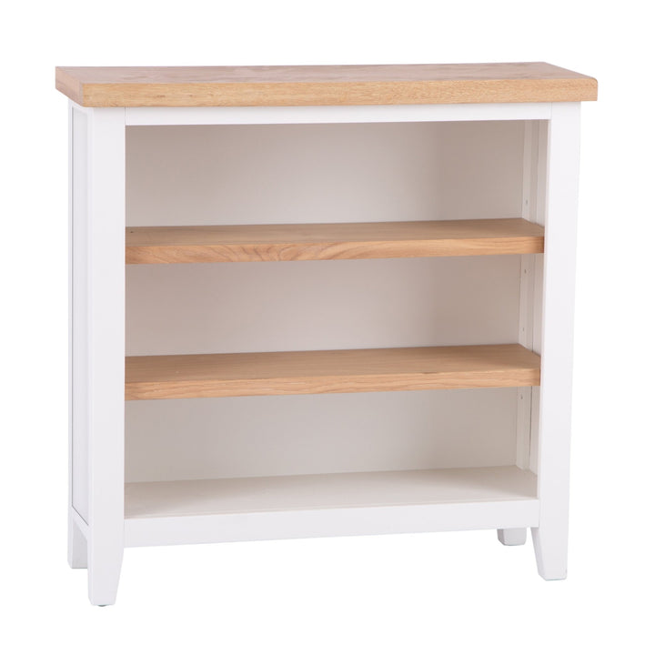 Windsor White Small Wide Bookcase2 - Duck Barn Interiors