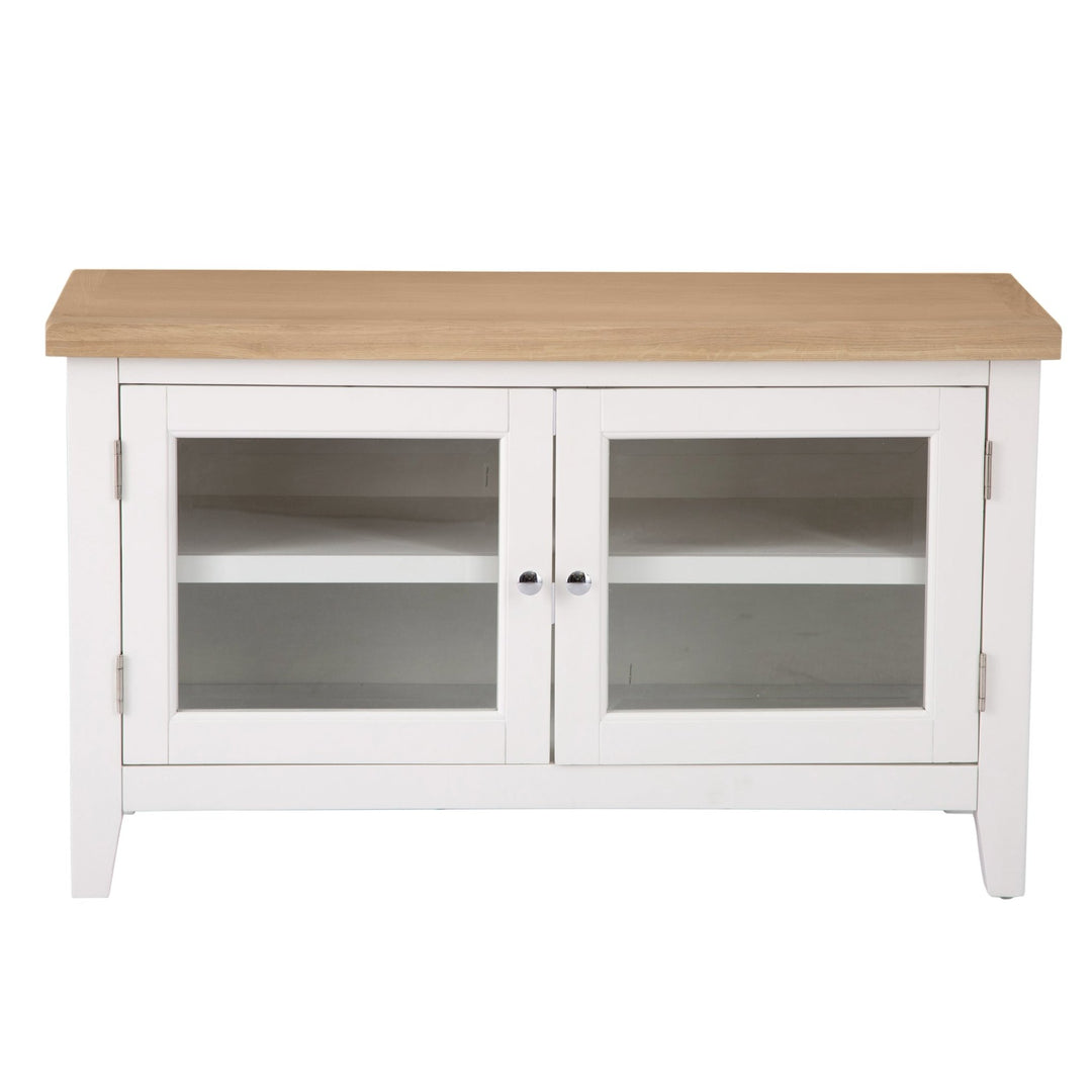 Windsor White Standard TV Stand8 - Duck Barn Interiors