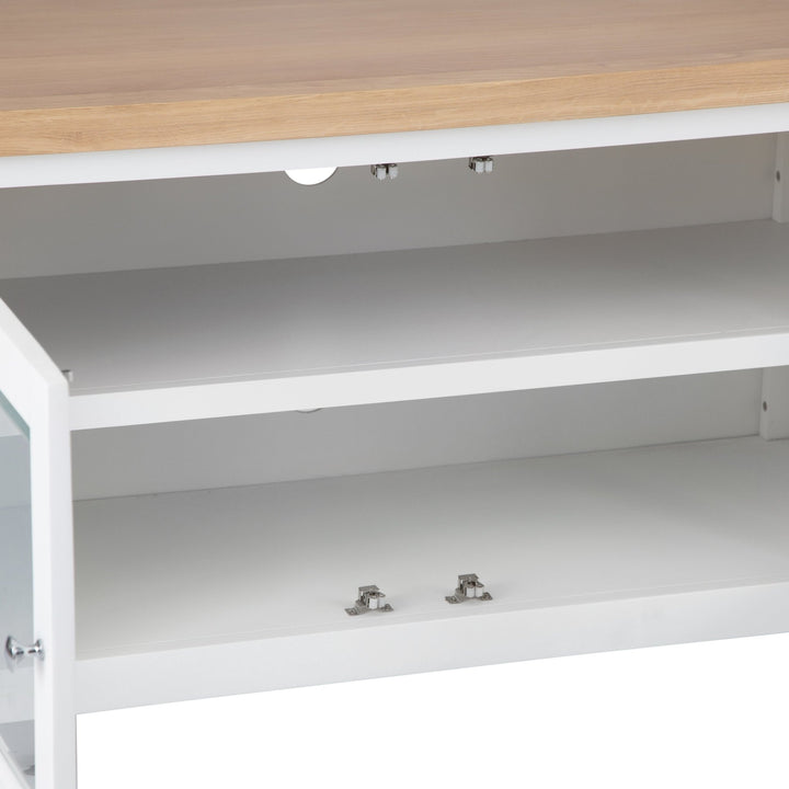 Windsor White Standard TV Stand4 - Duck Barn Interiors