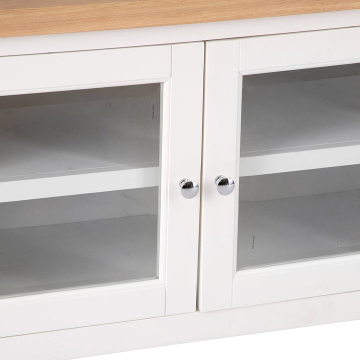 Windsor White Standard TV Stand6 - Duck Barn Interiors