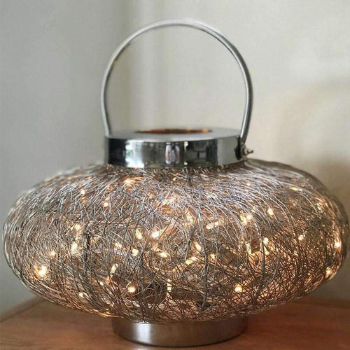 Wire Weave Lamp with Fairy Lights (3 Sizes)